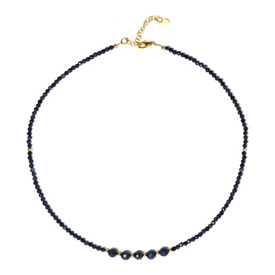 Collier en argent et Saphir bleu