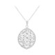 Collier en argent et Topaze blanche