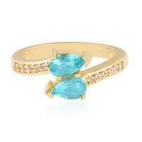 Bague en argent et Apatite bleue