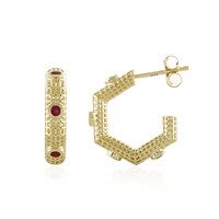 Boucles d'oreilles en or et Rubis (Ornaments by de Melo)