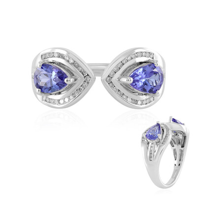 Bague en or et Tanzanite AAA (de Melo)