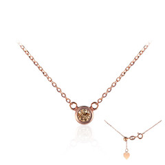 Collier en or et Diamant rose de France VS1 d'Argyle