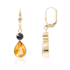 Boucles d'oreilles en or et Citrine (CUSTODANA)