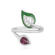 Bague en argent et Grenat Rhodolite