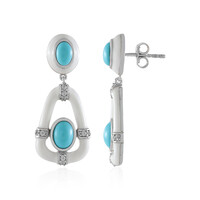 Boucles d'oreilles en argent et Turquoise Sleeping Beauty