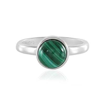 Bague en argent et Malachite