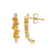 Boucles d'oreilles en argent et Citrine