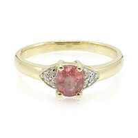 Bague en or et Saphir Padparadscha non chauffé