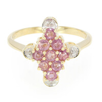 Bague en or et Saphir Padparadscha non chauffé (AMAYANI)