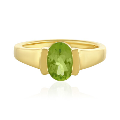 Bague en argent et Diopside de Russie