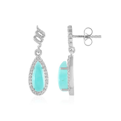 Boucles d'oreilles en argent et Amazonite