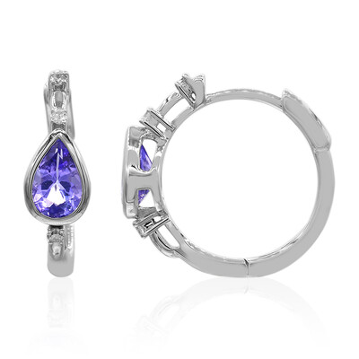 Boucles d'oreilles en or et Tanzanite AAA