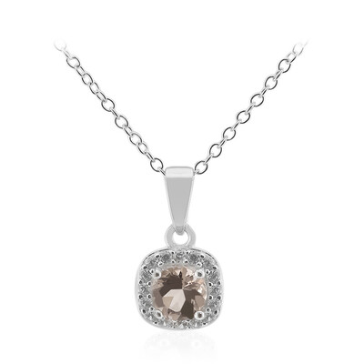 Collier en argent et Morganite