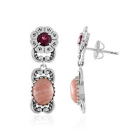 Boucles d'oreilles en argent et Rhodochrosite (Desert Chic)