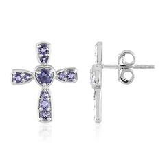 Boucles d'oreilles en argent et Iolite