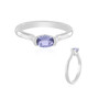 Bague en argent et Tanzanite