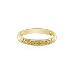 Bague en argent et Diamant jaune I3