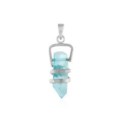 Pendentif en argent et Quartz bleu ciel