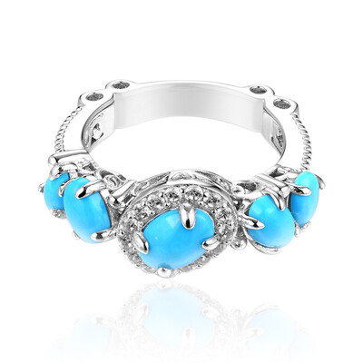 Bague en argent et Turquoise Sleeping Beauty (Dallas Prince Designs)