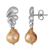 Boucles d'oreilles en argent et Perle de culture d'eau douce (TPC)