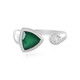 Bague en argent et Onyx vert