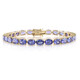 Bracelet en or et Tanzanite