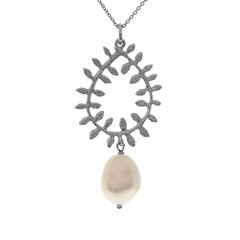 Collier en argent et Perle de culture d'eau douce (Joias do Paraíso)