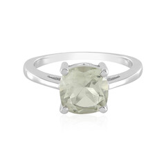 Bague en argent et Améthyste verte