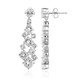 Boucles d'oreilles en argent et Topaze blanche