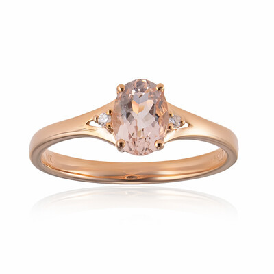 Bague en or et Morganite AAA