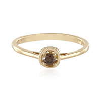 Bague en or et Diamant champagne I2