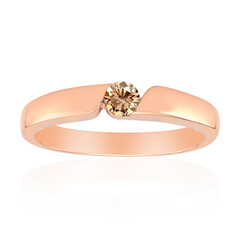 Bague en or et Diamant rose de France SI1 d'Argyle 