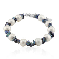 Bracelet en argent et Perle blanche de culture d'eau douce (TPC)