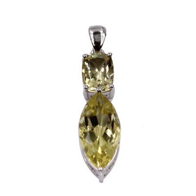 Pendentif en argent et Quartz de l'Ouro Verde