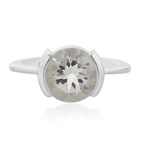 Bague en argent et Quartz blanc