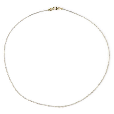 Collier en or et Diamant argenté