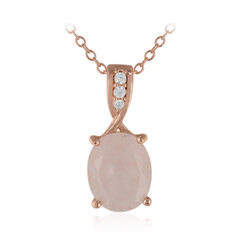 Collier en argent et Quartz rose