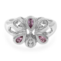 Bague en argent et Tourmaline cuprifère rose