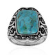 Bague en argent et Turquoise bleue de Mohavie (Art of Nature)