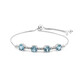 Bracelet en argent et Topaze bleu ciel