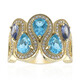 Bague en or et Topaze bleu Suisse (Adela Gold)