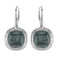 Boucles d'oreilles en argent et Fuchsite