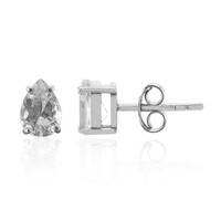 Boucles d'oreilles en argent et Topaze blanche