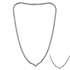 Collier en argent et Améthyste