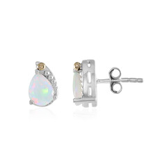 Boucles d'oreilles en argent et Opale Welo (Granulieren)