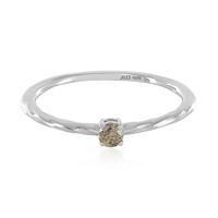 Bague en argent et Diamant champagne I3