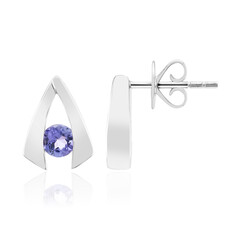 Boucles d'oreilles en argent et Tanzanite (Pallanova)