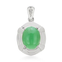 Pendentif en argent et Chrysoprase impériale