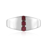 Bague en argent et Tourmaline rose du Nigéria