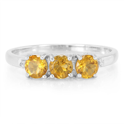 Bague en argent et Citrine